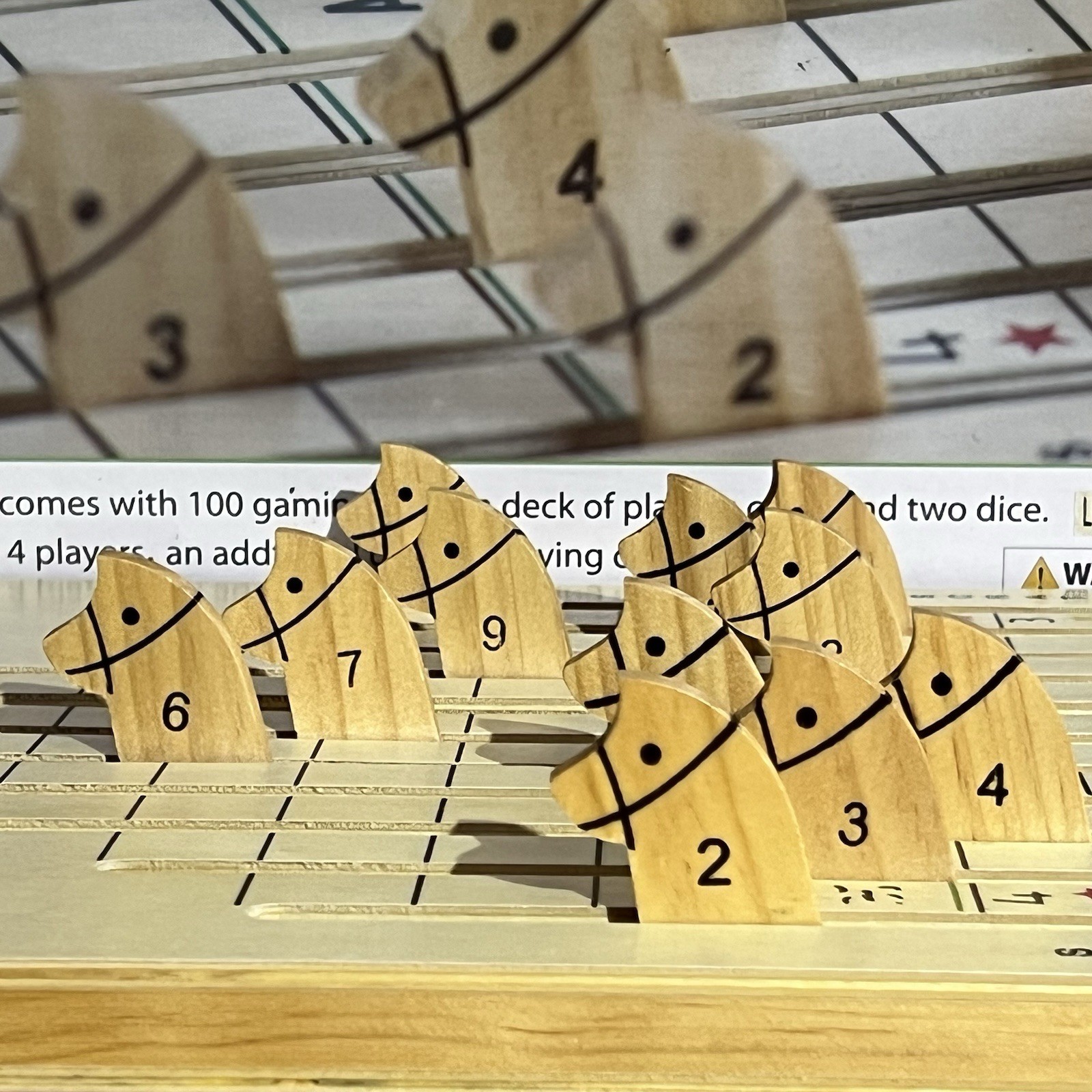 Racing Horse Game COMPLETE CHH Games Cards Party Chips Wooden Board