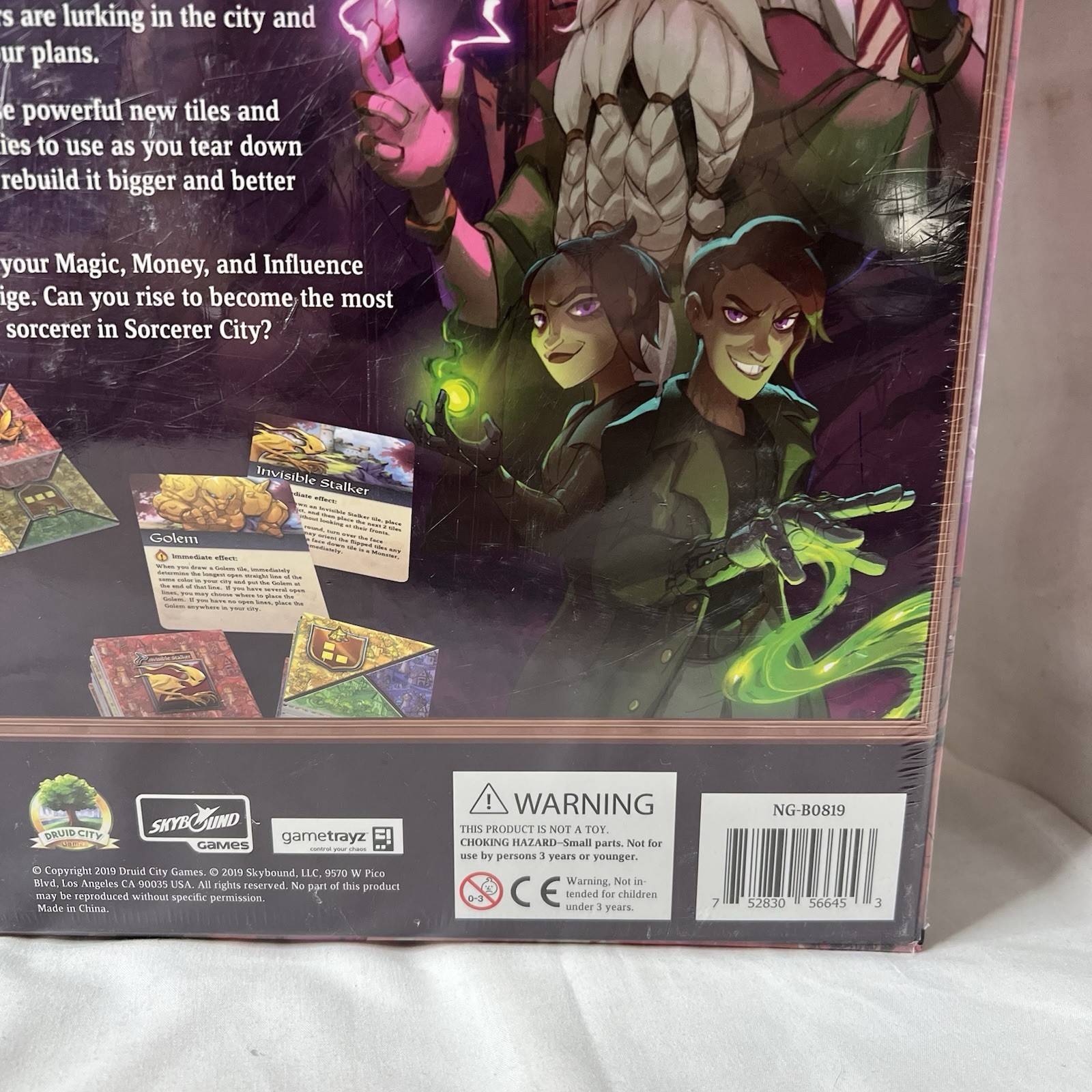 Brand New Sealed Sorcerer City Board Game by Scott Caputo Tile Laying Strategy