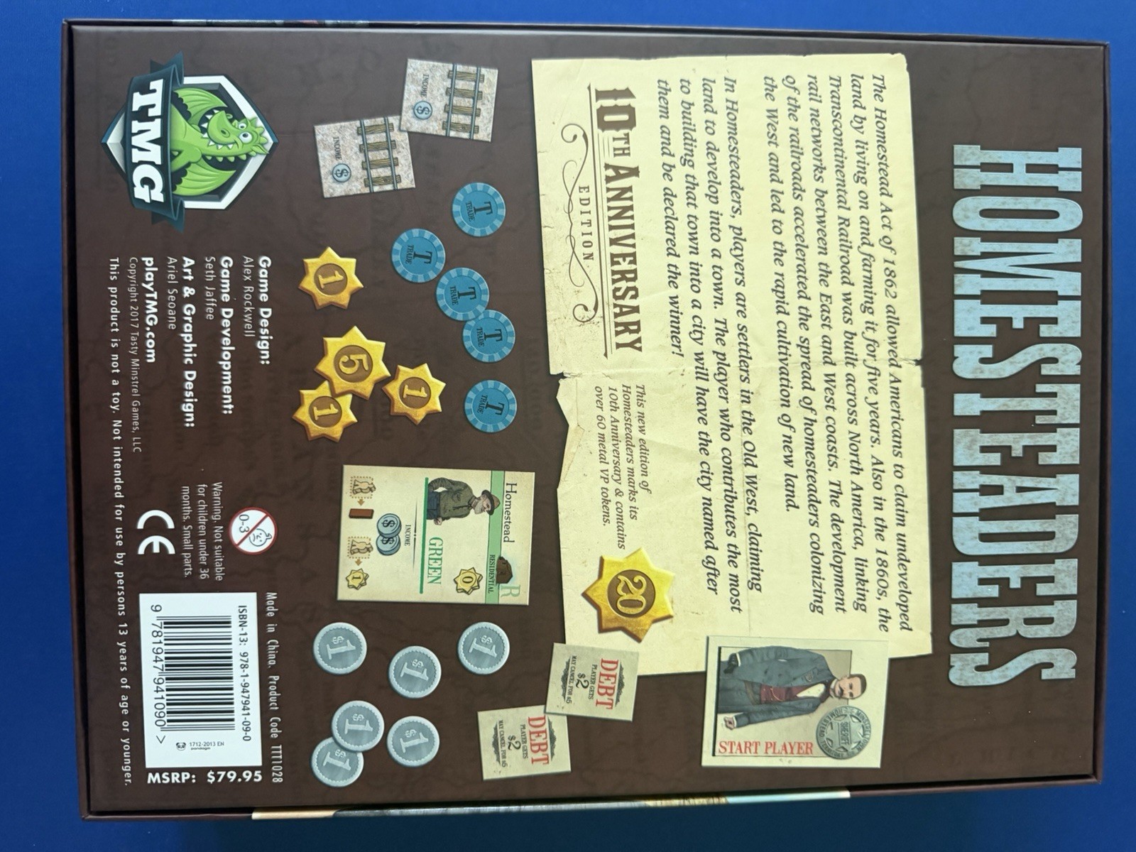 Homesteaders 10th Anniversary + New Beginnings – Board Game – OOP – Unplayed