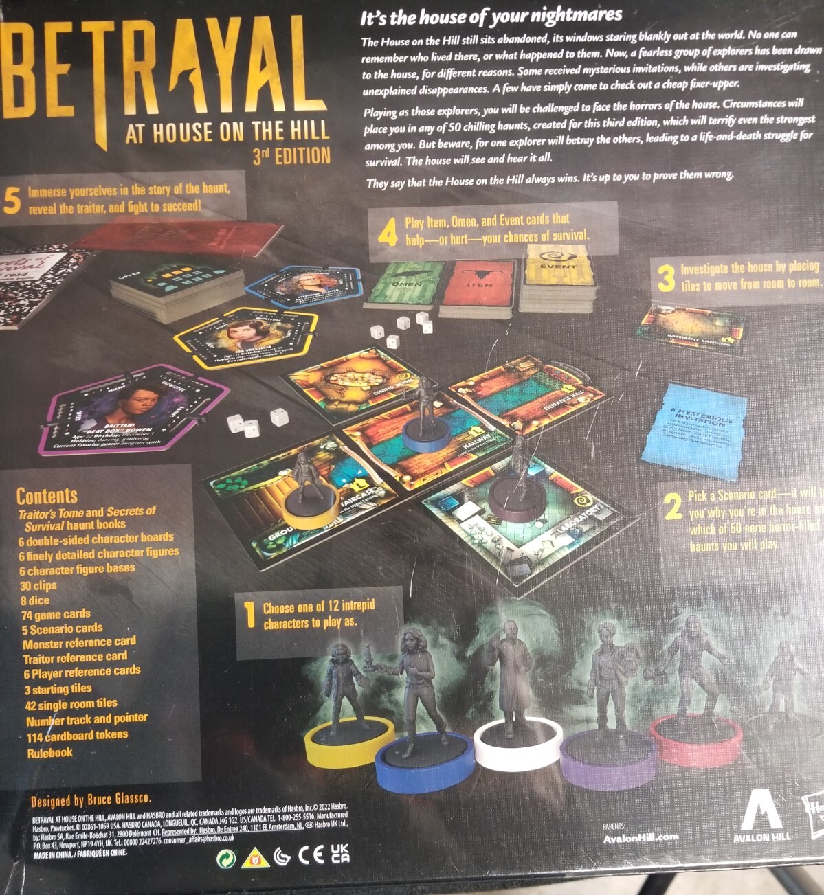 3rd Edition Betrayal at the House on the Hill Board Game Avalon Hill Sealed NEW