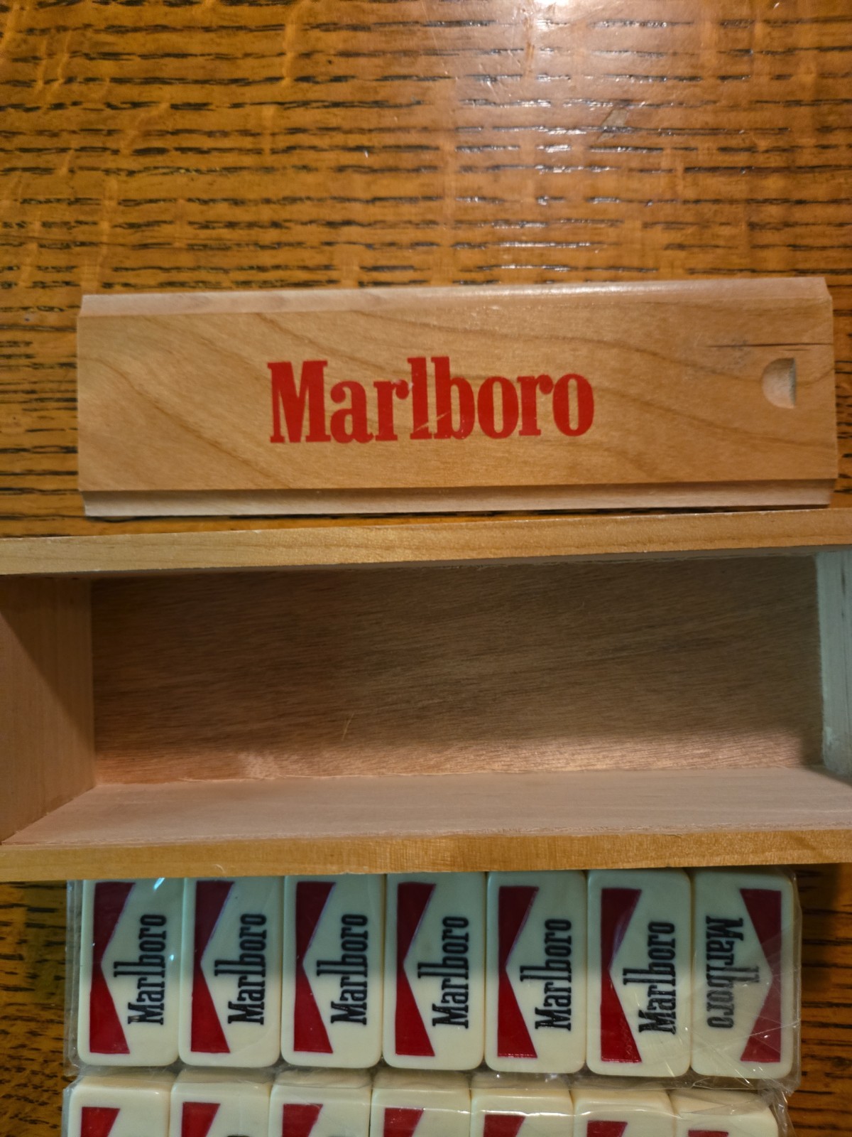 Vintage Marlboro Branded Dominoes Set w/ Box Sealed