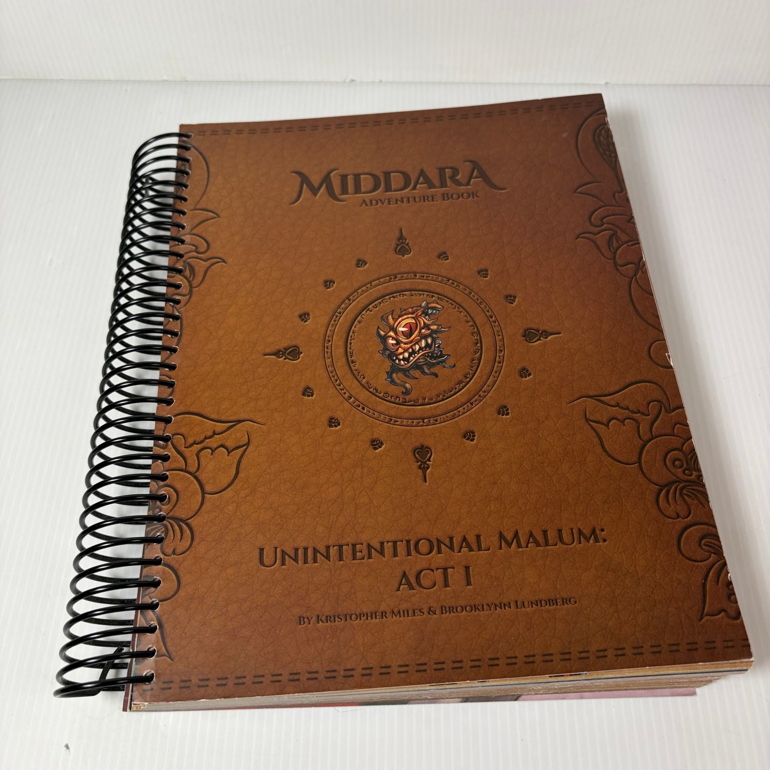 Middara Adventure Book v1.0 Unintentional Malum Act I Spiral Bound Campaign Book