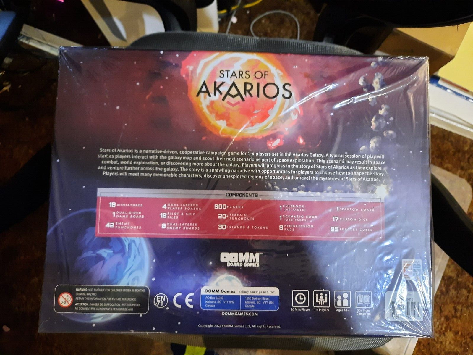 New in Shrink NIS – OOMM Games Stars of Akarios Board Game KS Edition – 2021