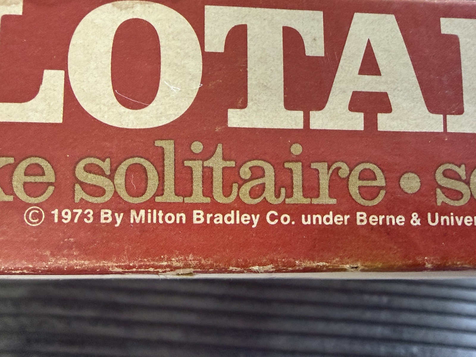 Vintage 1973 New Sealed SOLOTAIRE Solitaire Game ~ Milton Bradley Lucille Ball