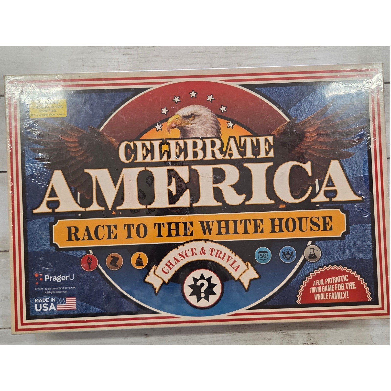 PragerU Celebrate America Race to the White House Board Game Patriotic NEW
