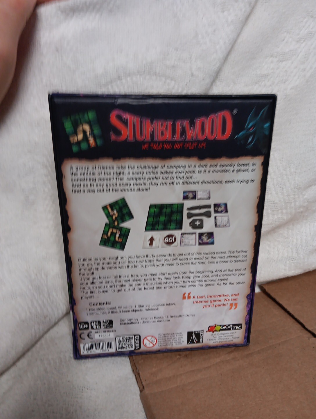 Stumblewood Board Game We Told You Not To Split Up Game Gigamic 2017 NEW OPEN BO