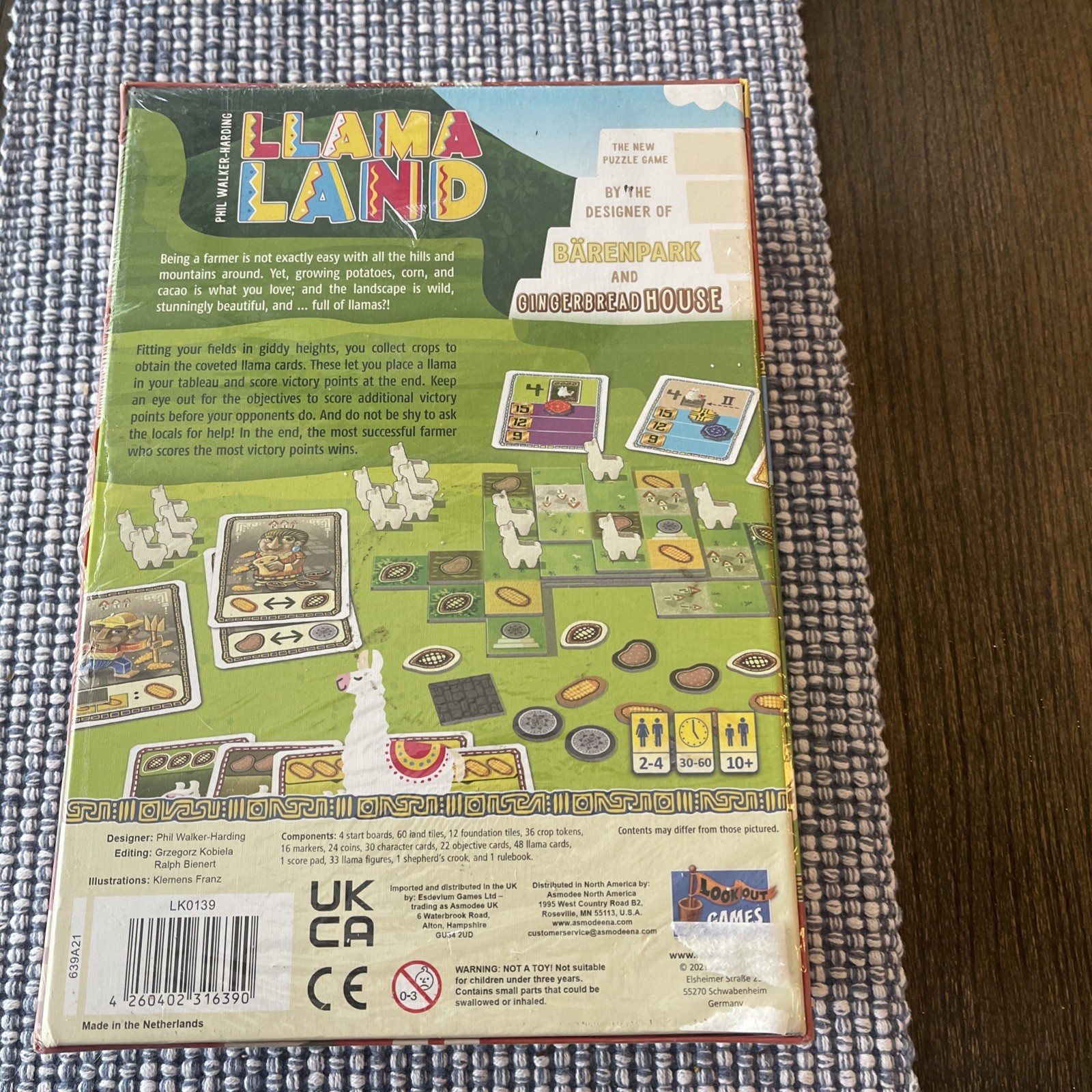Llama Land Family Board Game Phil Walker-Harding Lookout Games NEW Sealed