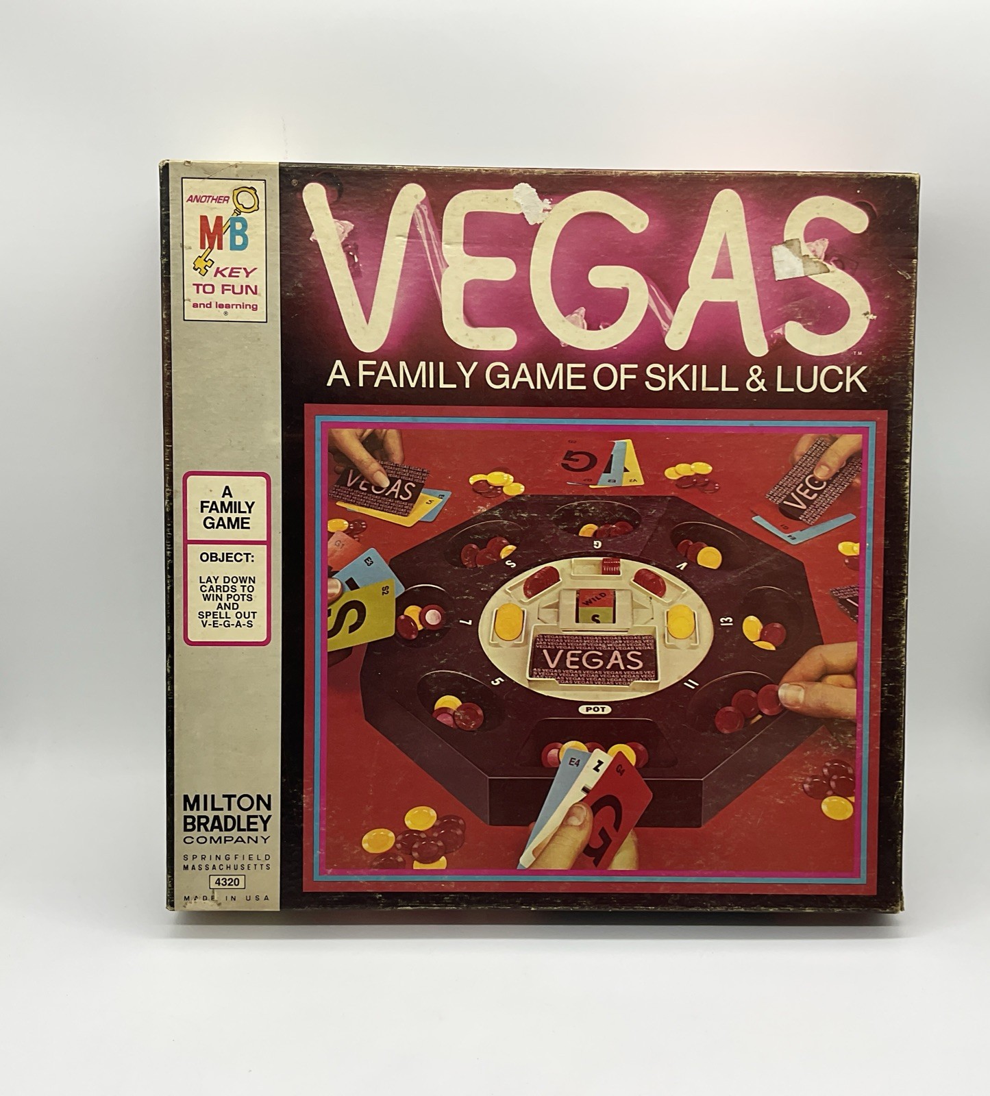 Vintage 1973 Milton Bradley VEGAS Board Game Complete
