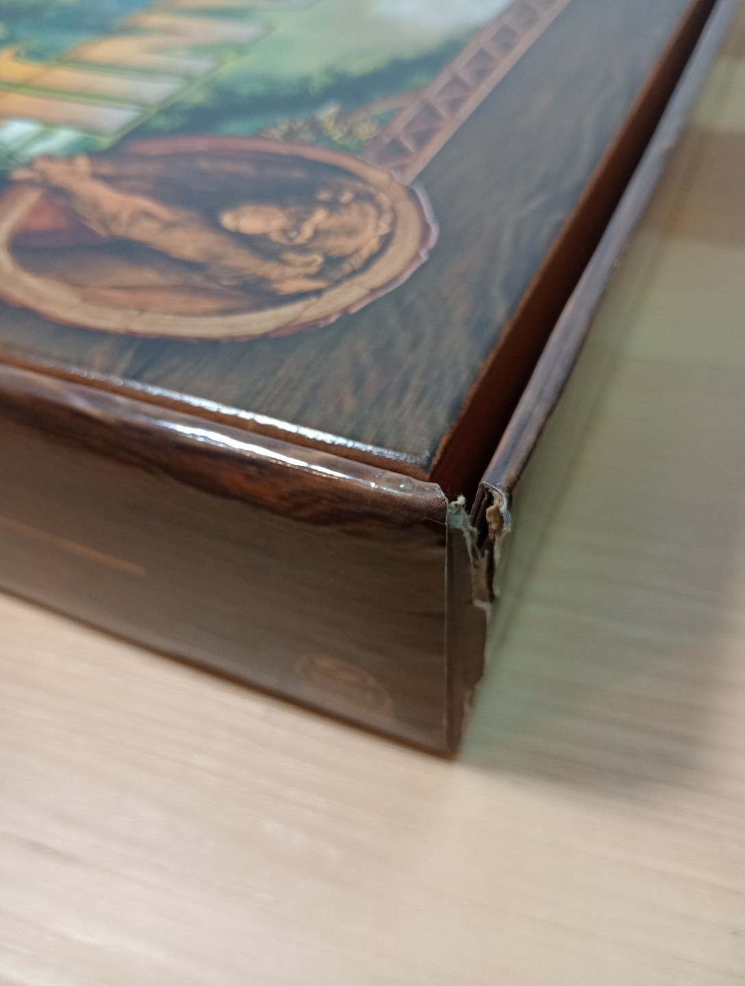 Jumanji the Game Real Wooden Box Edition of the Classic Adventure 2021 Version