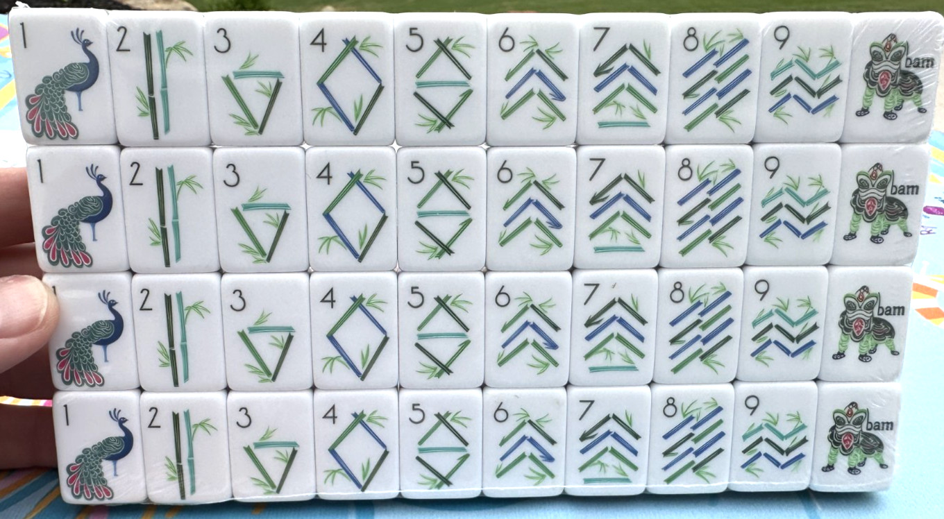 SIERRA 4 Layer Acrylic Mahjong Tiles Full American Set 160 Tiles US SELLER! NEW!