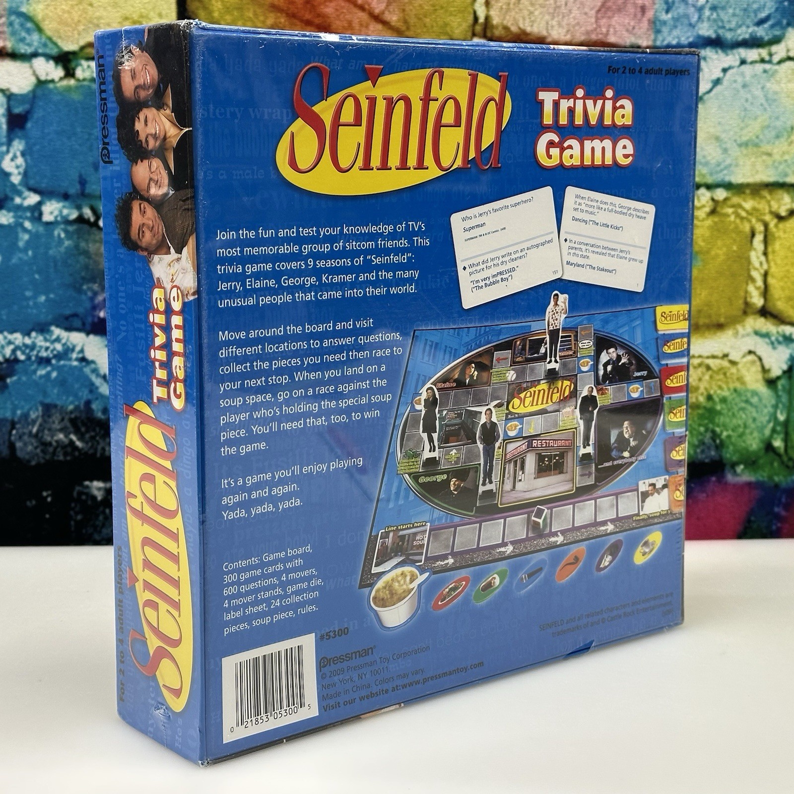 Seinfeld TRIVIA GAME BOARD GAME 2009 PRESSMAN Adult 2-4 Players Jerry Sealed NEW