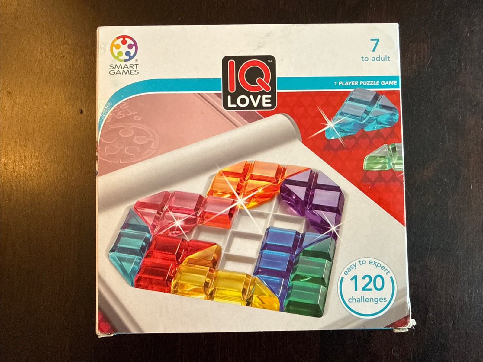 IQ LOVE 1 Player Logic Game: 120 Challenges for Ages 7+