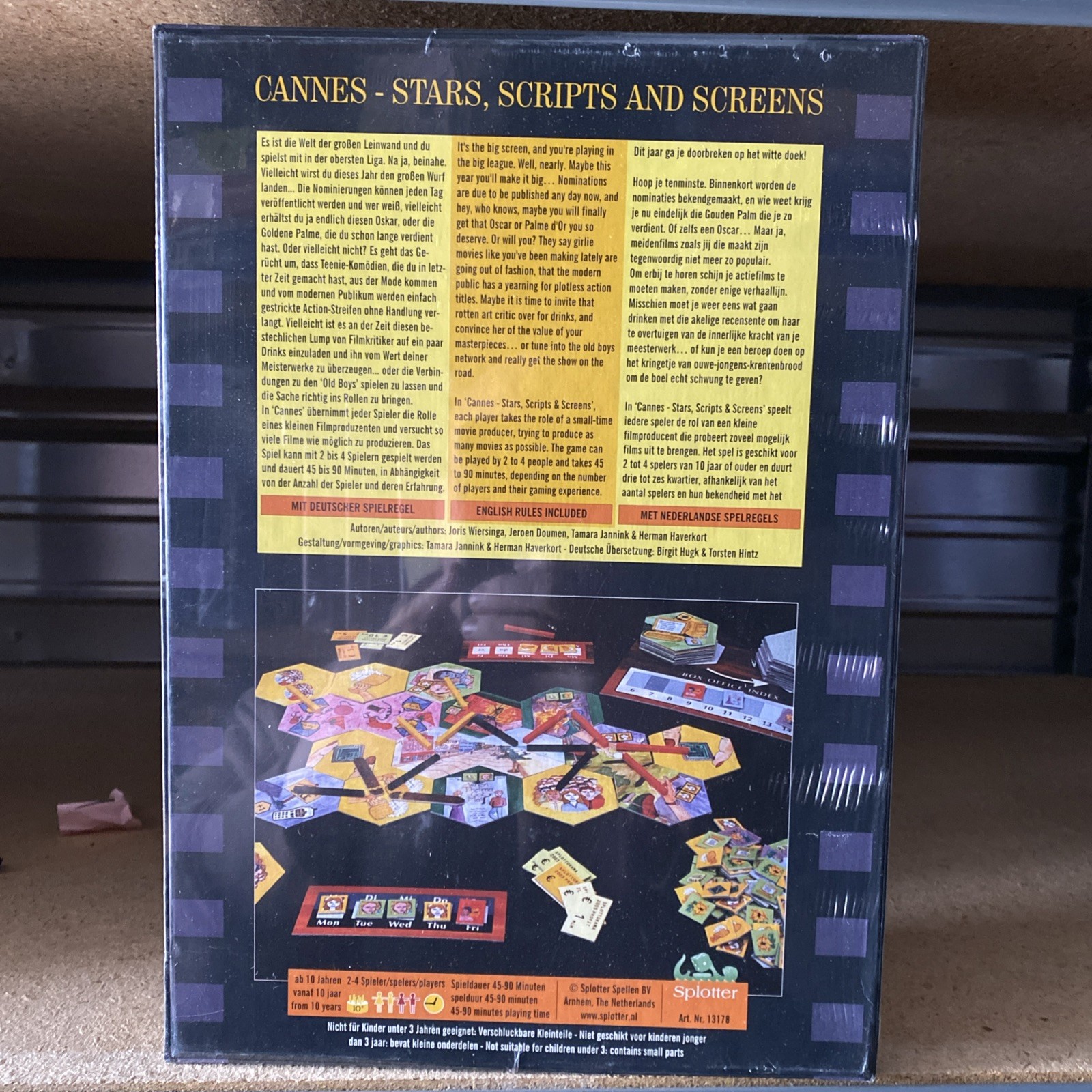 Splotter Spellen Boardgame Cannes – Stars, Scripts, and Screens Box BRAND NEW!