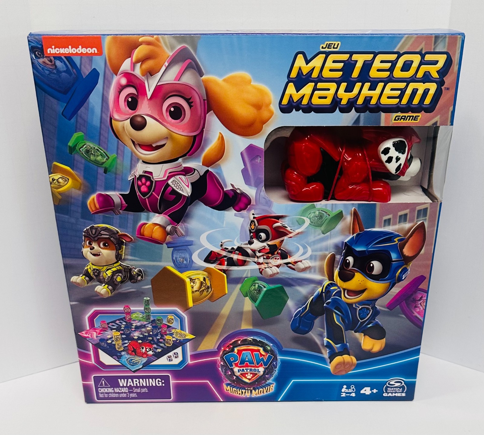 Nickelodeon Spin Master Paw Patrol The Mighty Movie Meteor Mayhem Game NEW