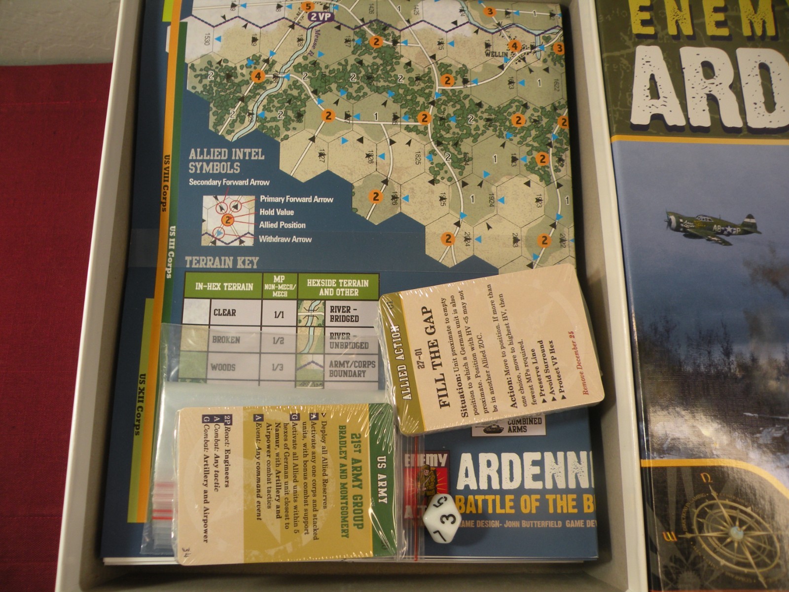 Compass Games Enemy Action Ardennes New Open Box Unpunched 1018