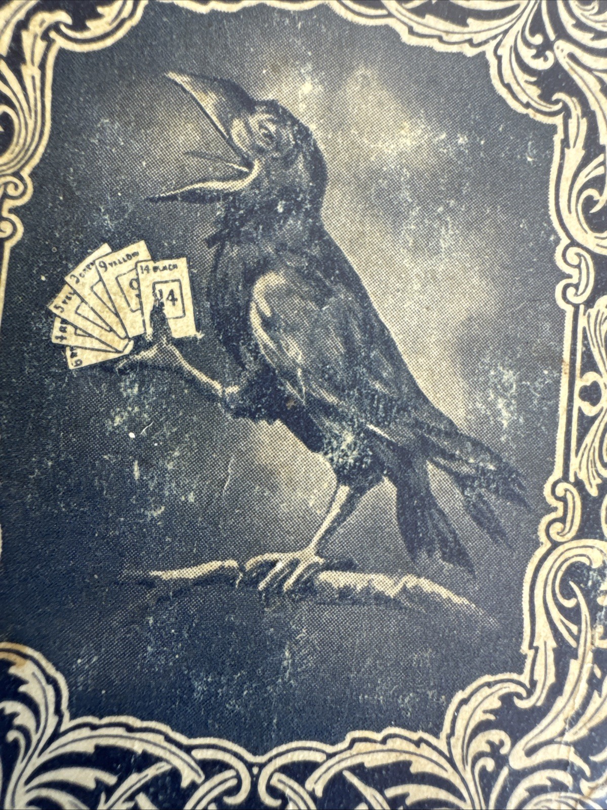 1913 Rook Rules Card – Parker Bros Raven Back – Original (Single Card)