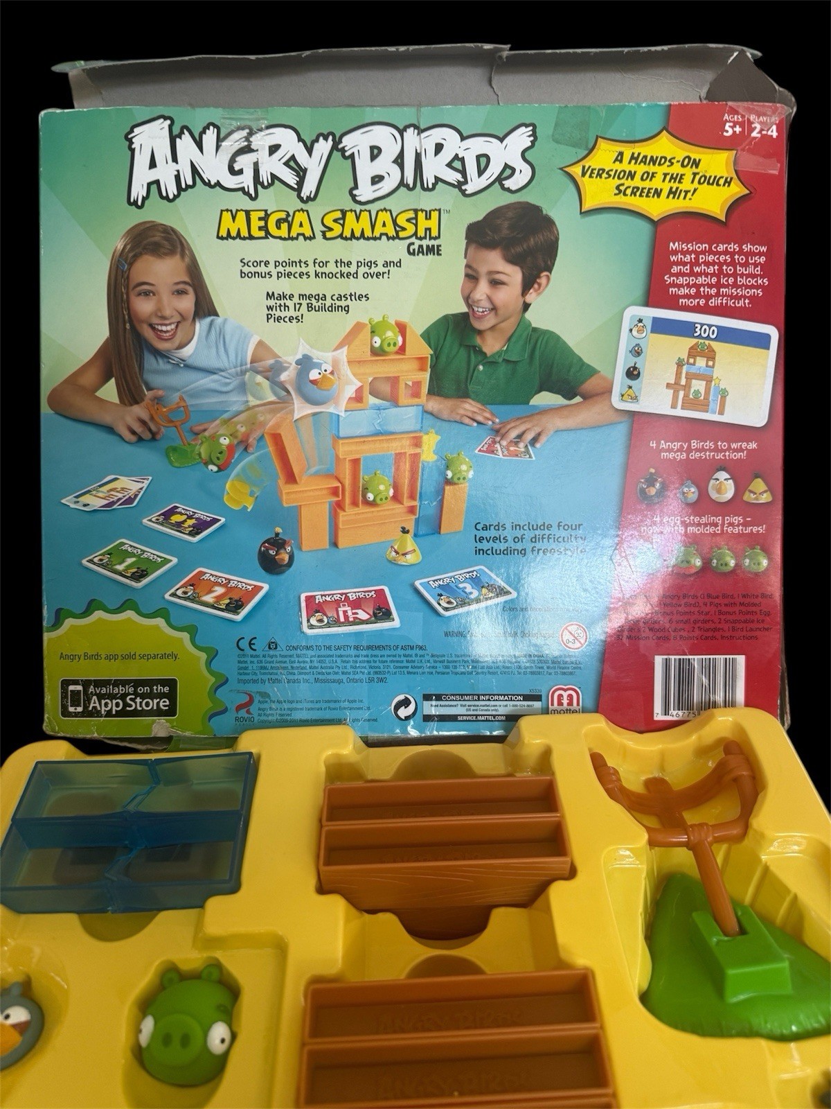 ANGRY BIRDS Mega Smash Game Mattel RARE Toys R Us Exclusive In Box HTF