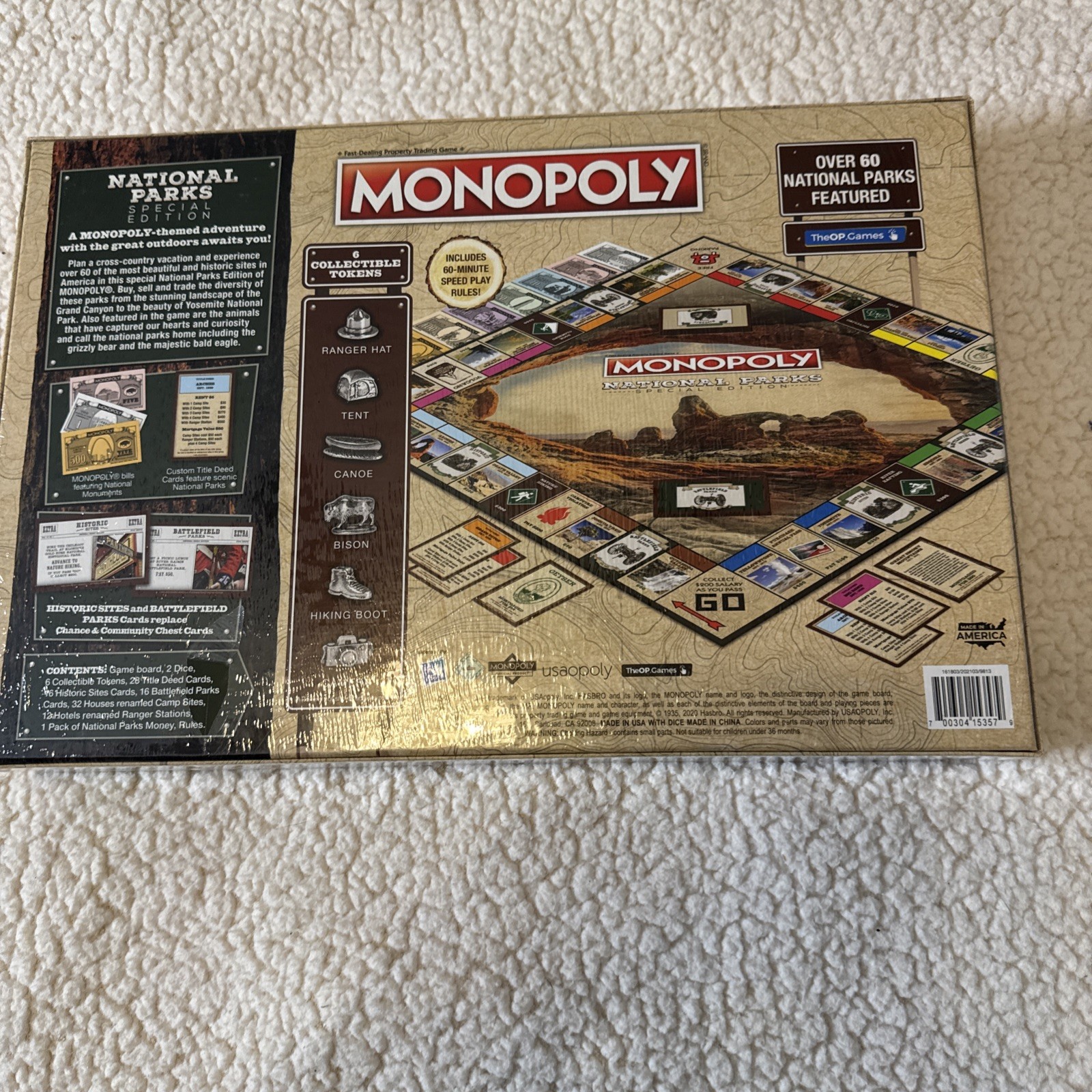 Monopoly National Parks Board Game, 2020 Special Edition