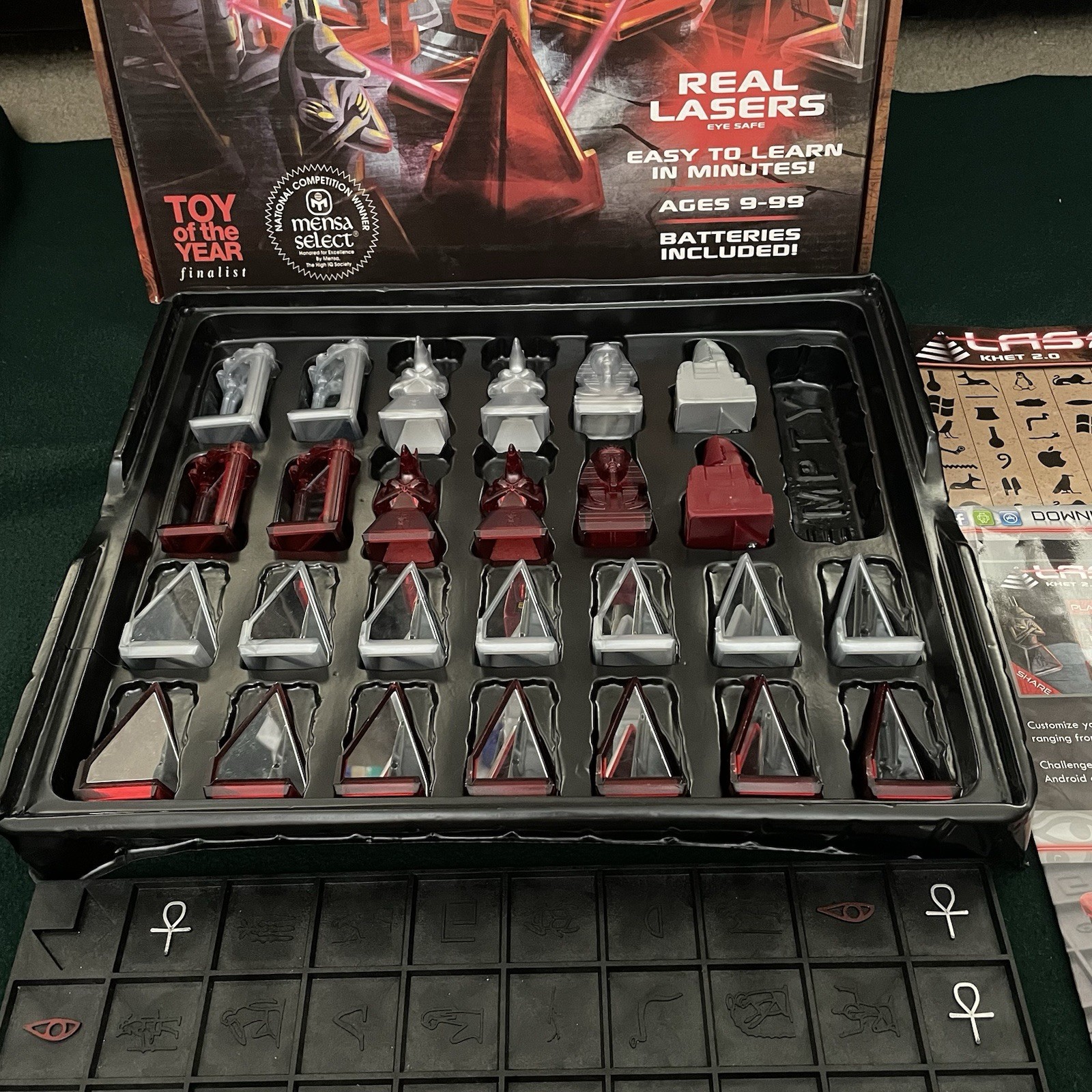 Laser Khet 2.0 Strategy Board Game- Mensa Select, NAPPA, TOTY Complete Tested