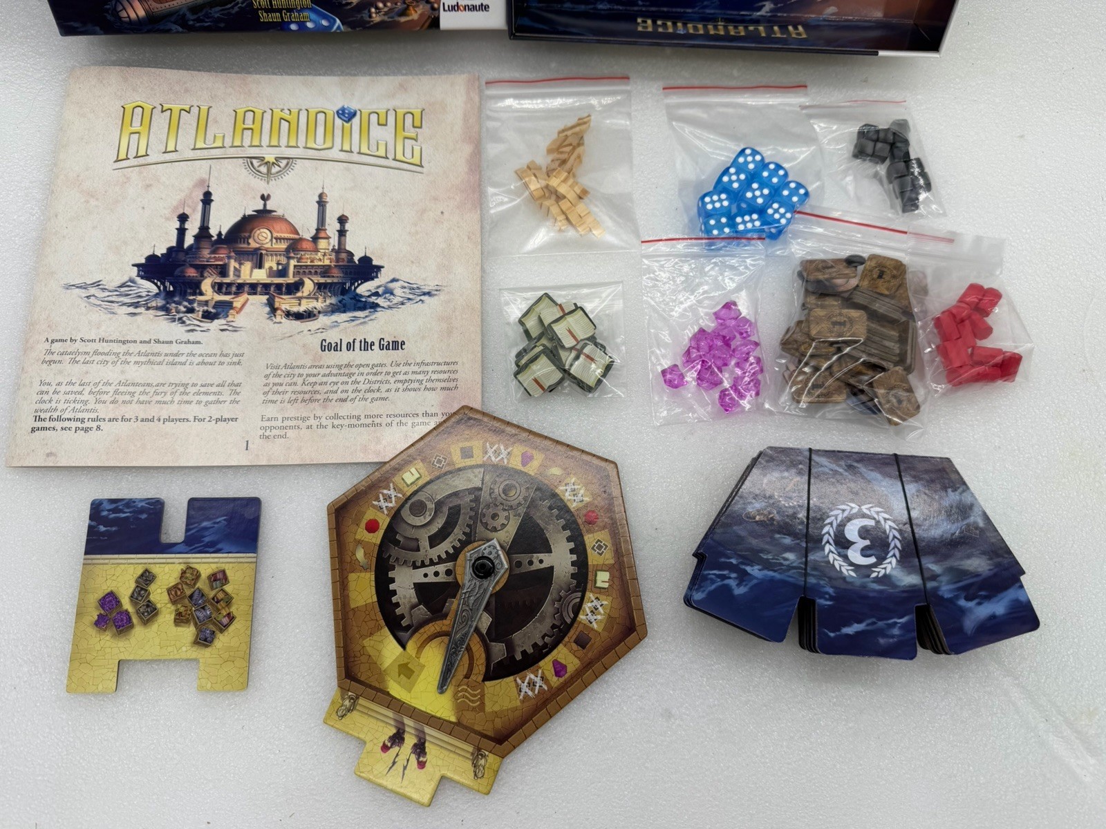 Atlantic’s Board Game Ludonaute Abstract Strategy Complete! EUC!