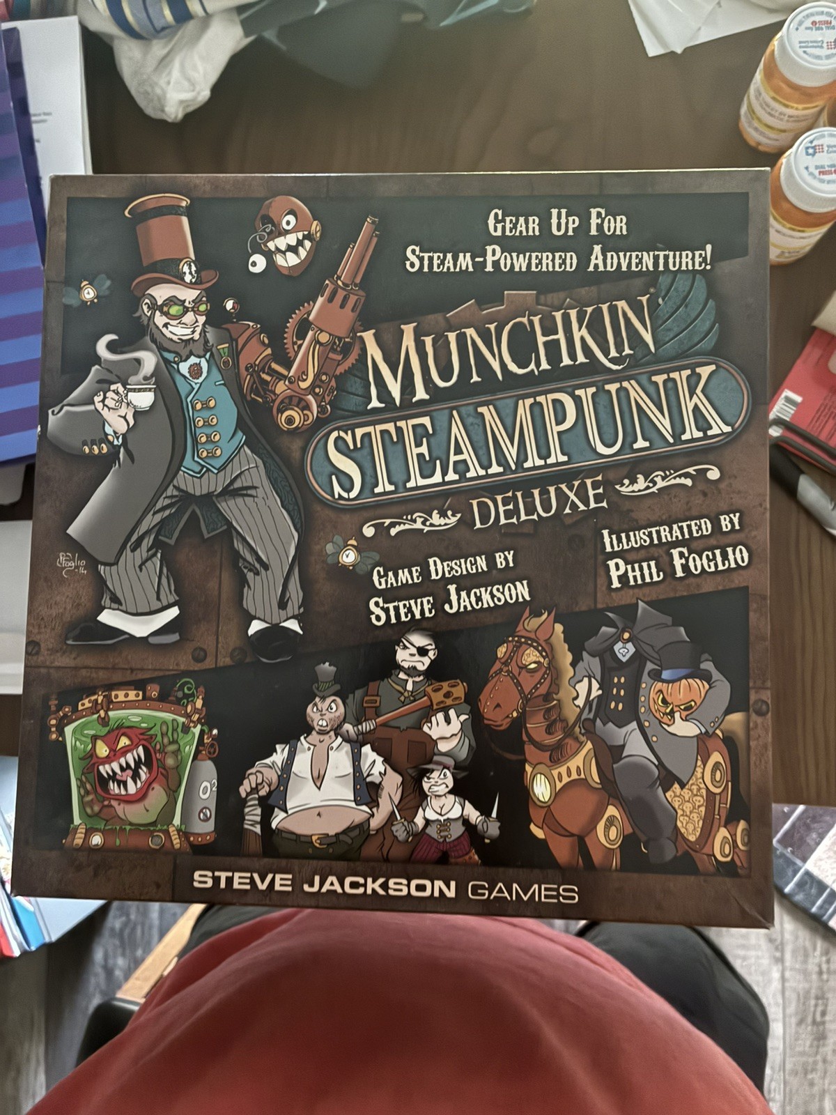 Munchkin Steampunk Deluxe Game Steve Jackson 2015 Complete