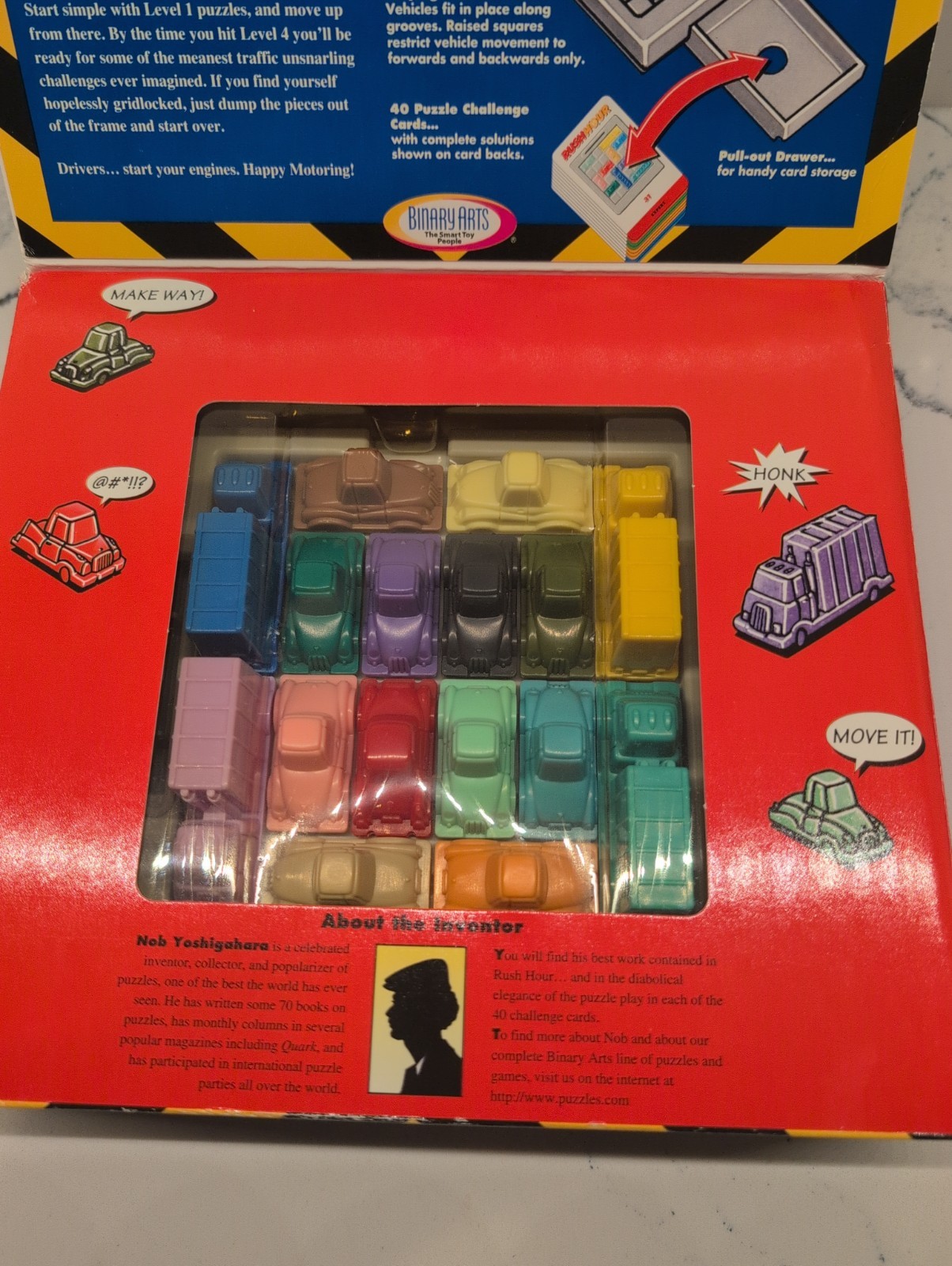 VINTAGE Rush Hour COMPLETE Binary Arts 1996 Strategy Thinking Puzzles Challenges