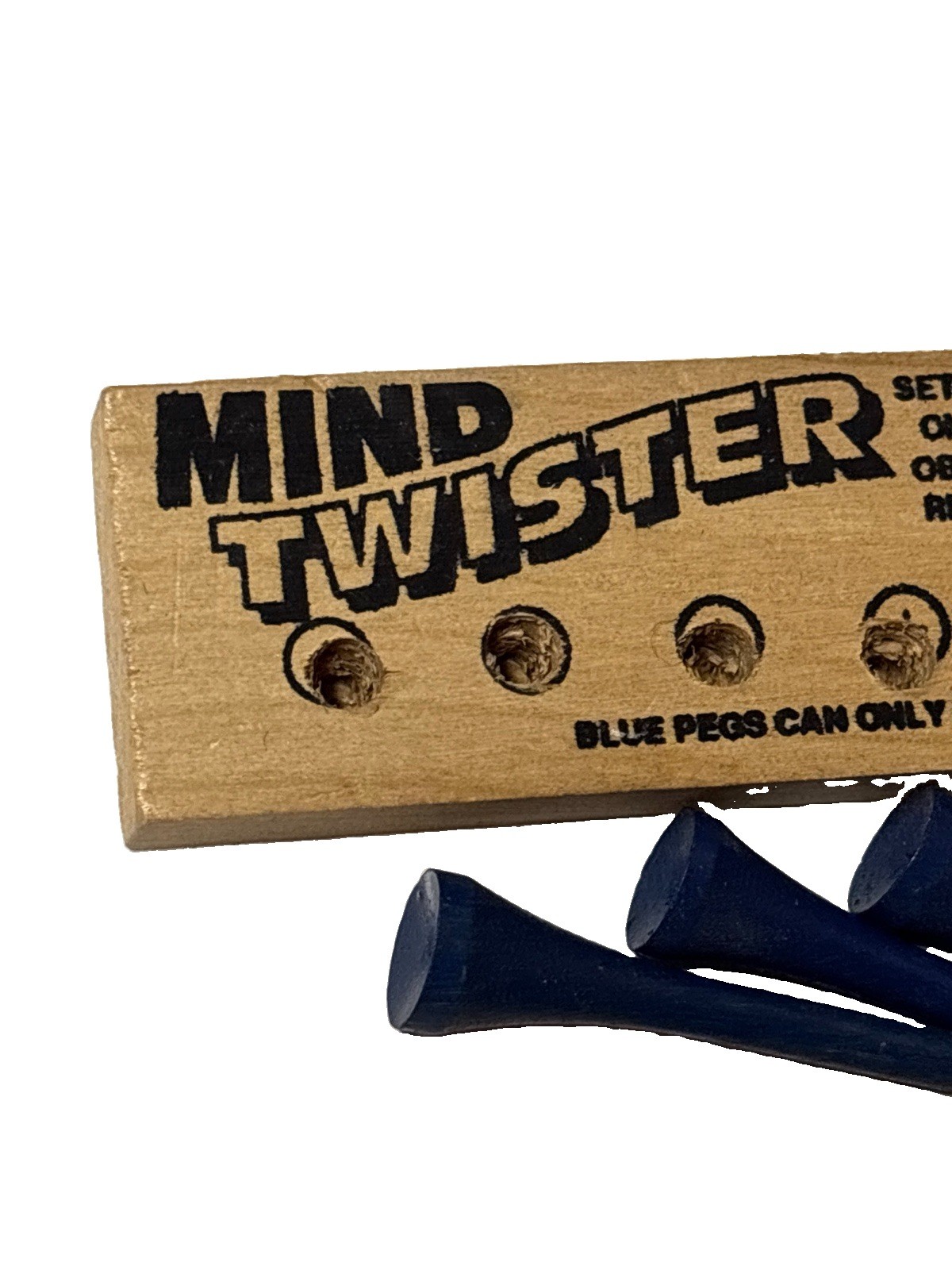 Brain Teaser IQ Tester Wood Peg Games Set Of 3