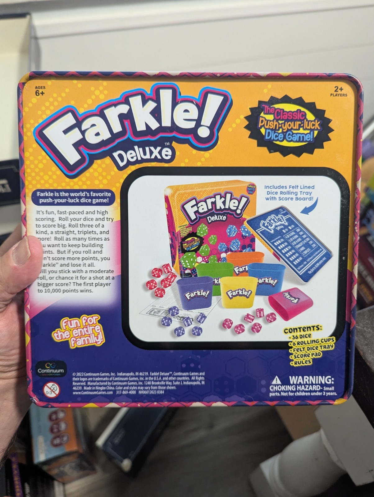 FARKLE! DELUXE Dice Game in COLLECTIBLE TIN 100% COMPLETE 2022