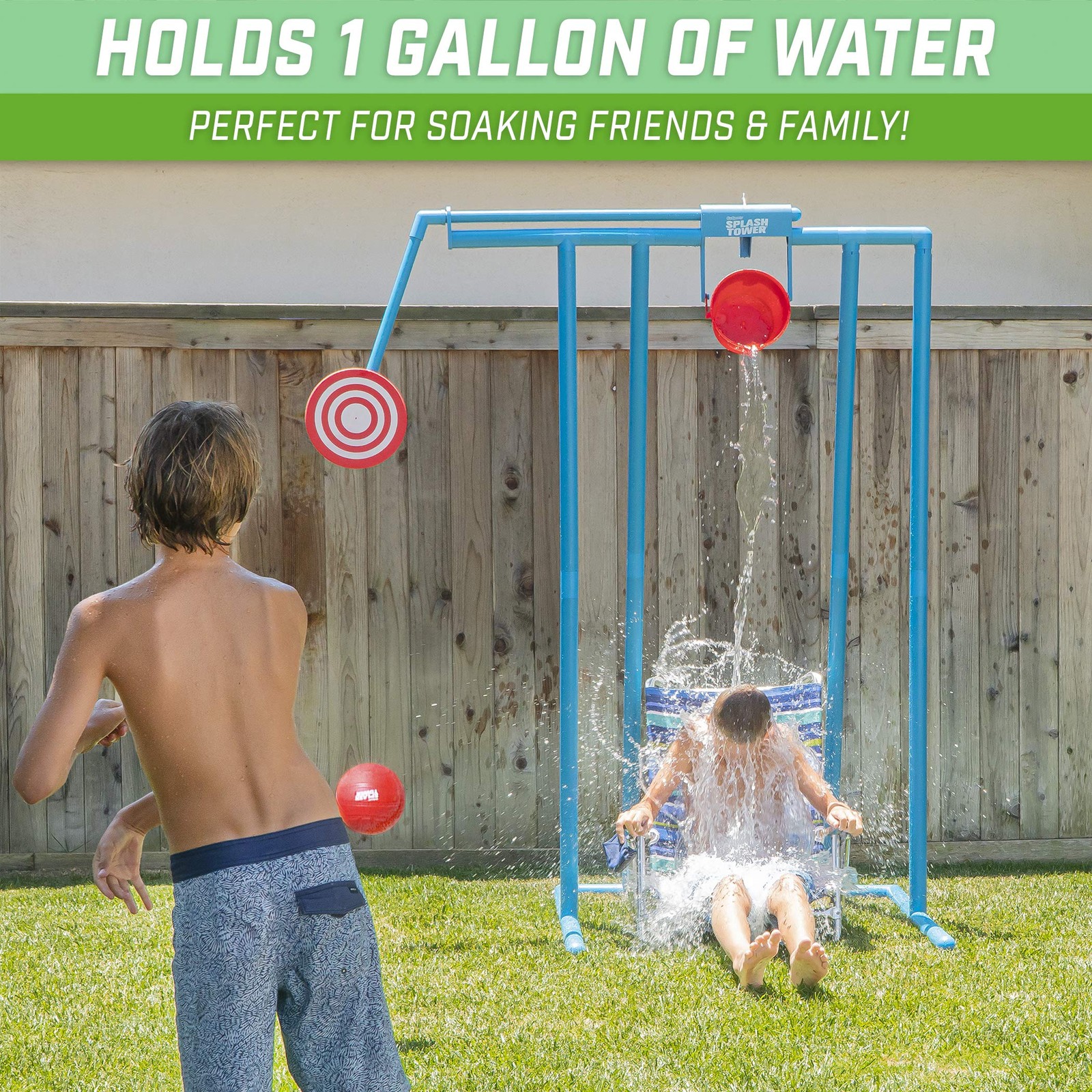 Water Dunk Game Splash Tower Soaking Tank Kids Adults GoSports