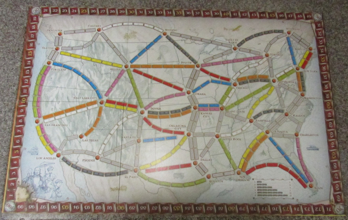 Ticket To Ride Days Of Wonder Board Train Game Alan Moon 2007 Travel Adventure