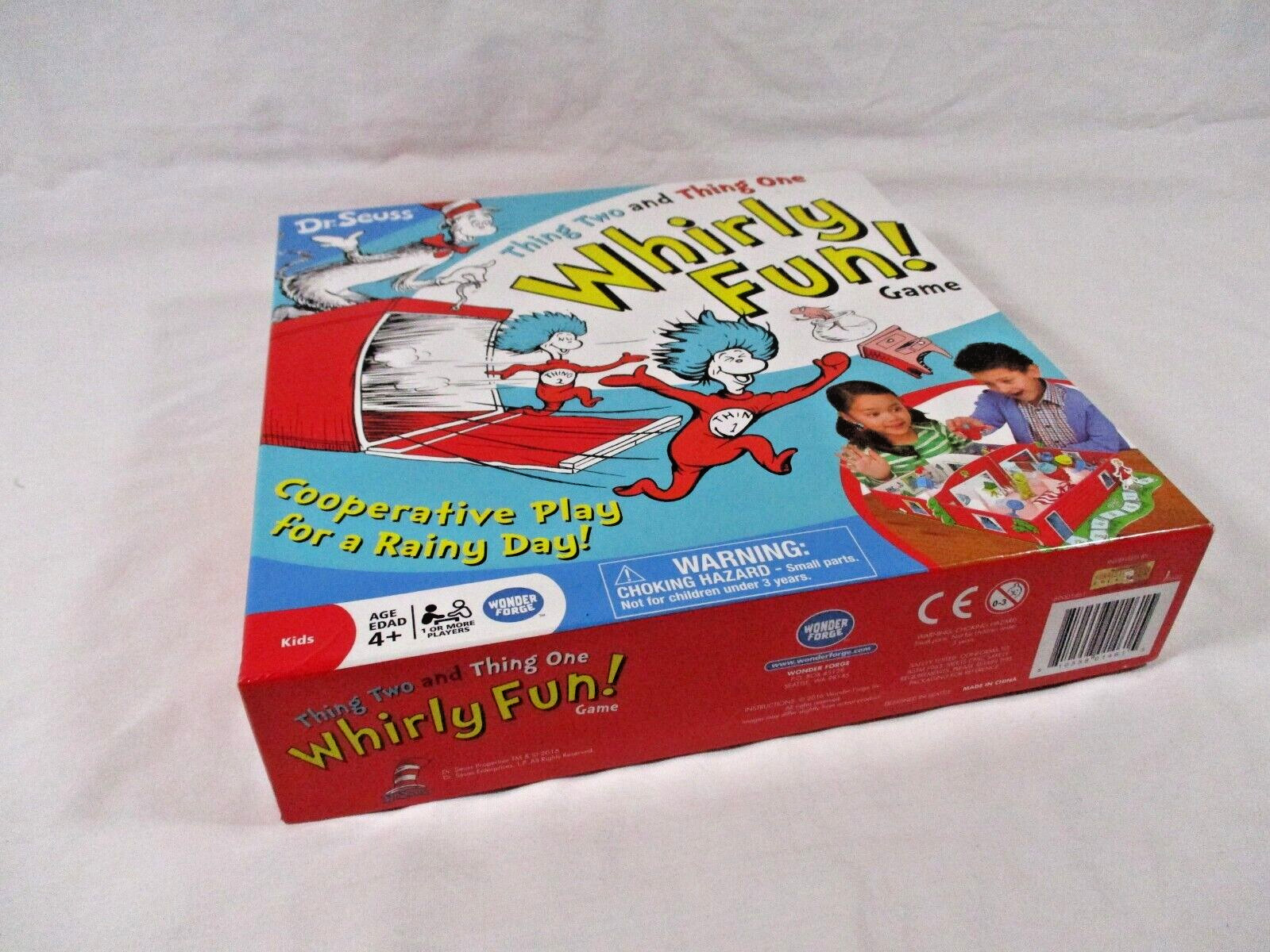 Dr. Seuss Whirly Fun Game COMPLETE Wonder Forge 2016 Cat in the Hat Some Issues