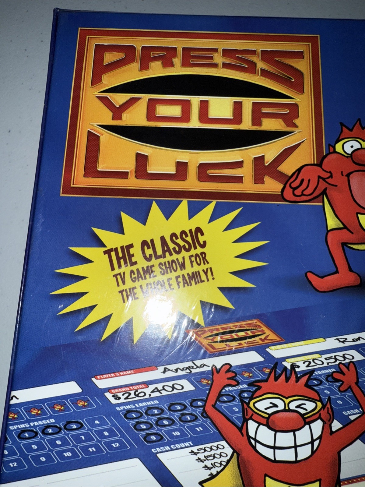 PRESS YOUR LUCK Classic TV Board Game w/ Collectible Plush Whammy NEW