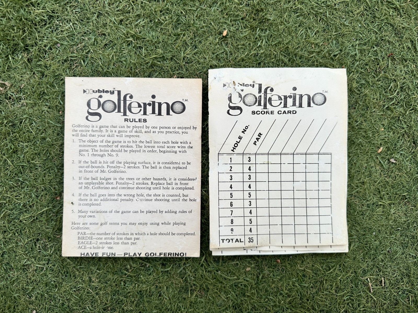 Vtg 1962 Hubley GOLFERINO Tabletop Mini Golf Game 995 Works!