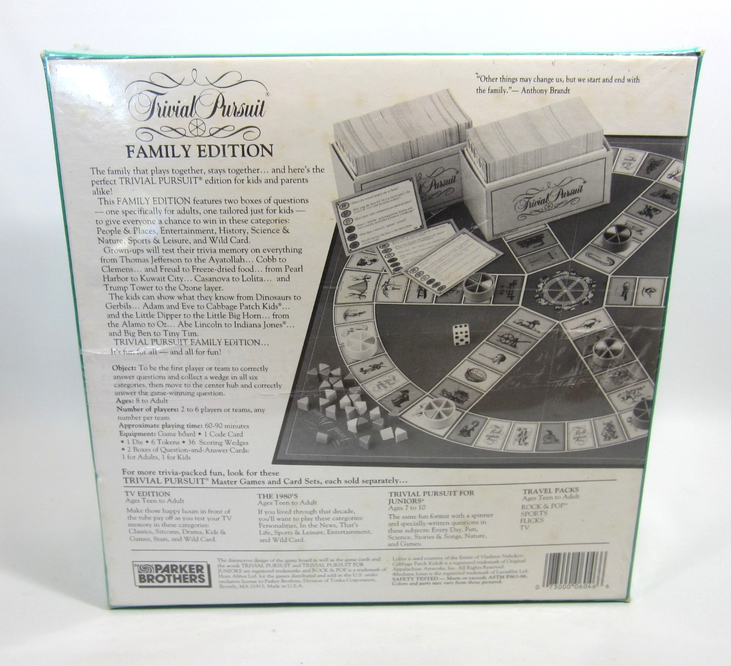 Trivial Pursuit Family Edition Master Game Parker Bros 1992 NEW/ Sealed Trivia