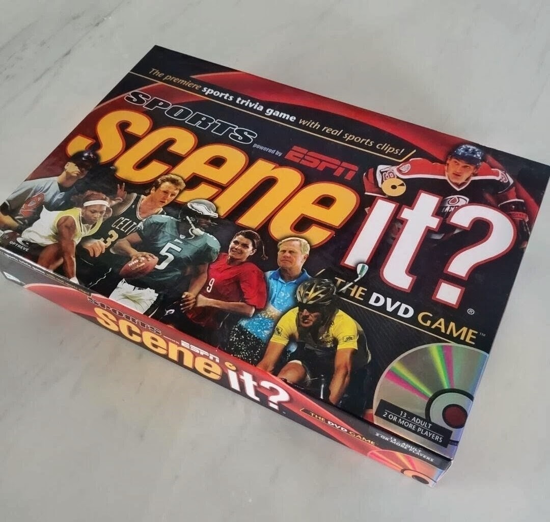 Scene It DVD Game Lot Sports ESPN Music Edition Sealed New Complete Board Games