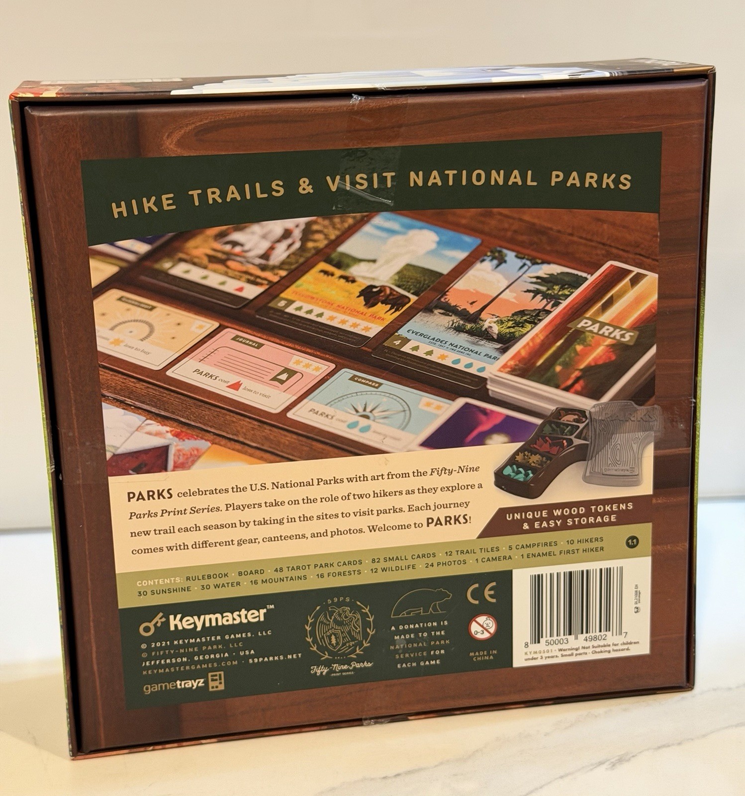 Parks Boardgame – 1st edition – Keymaster Games – complete, excellent condition
