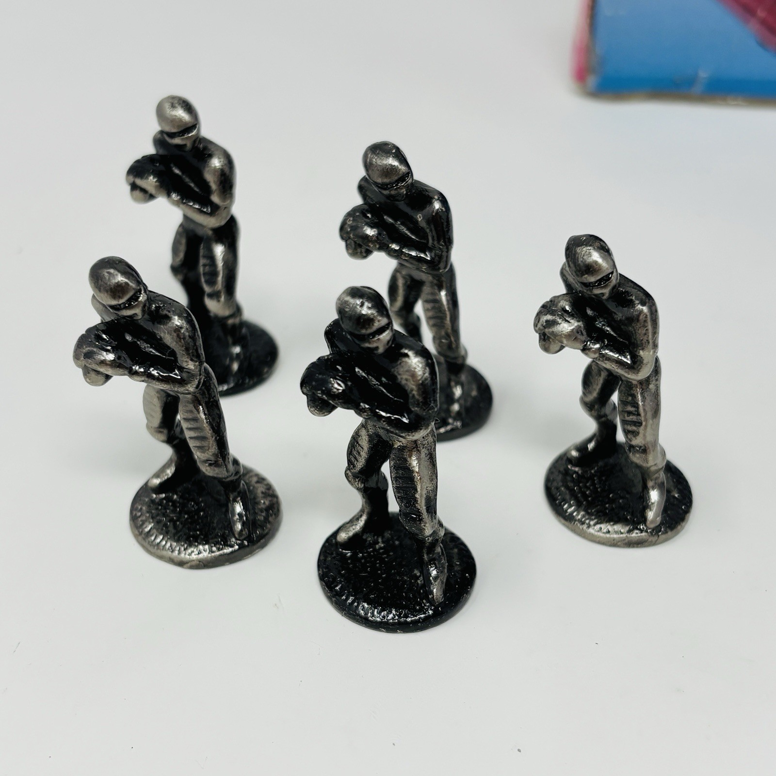 Discovery Toys Tic Tac Touchdown Pewter Figurines Football Dad Gift Game RARE