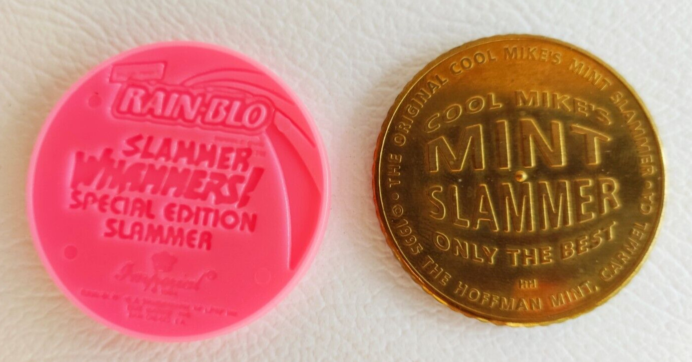 Pink Bubblegum Rain-Blo + 1994 Cool Mikes Mint Hoffman Brass Slammers G1