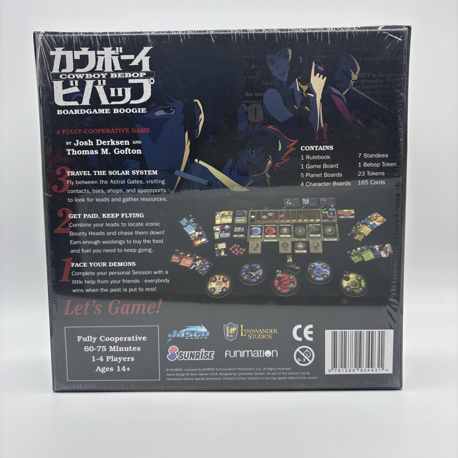 Cowboy Bebop Boardgame Boogie Board Game Sealed 1-4 Players Cooperative Anime 🤠