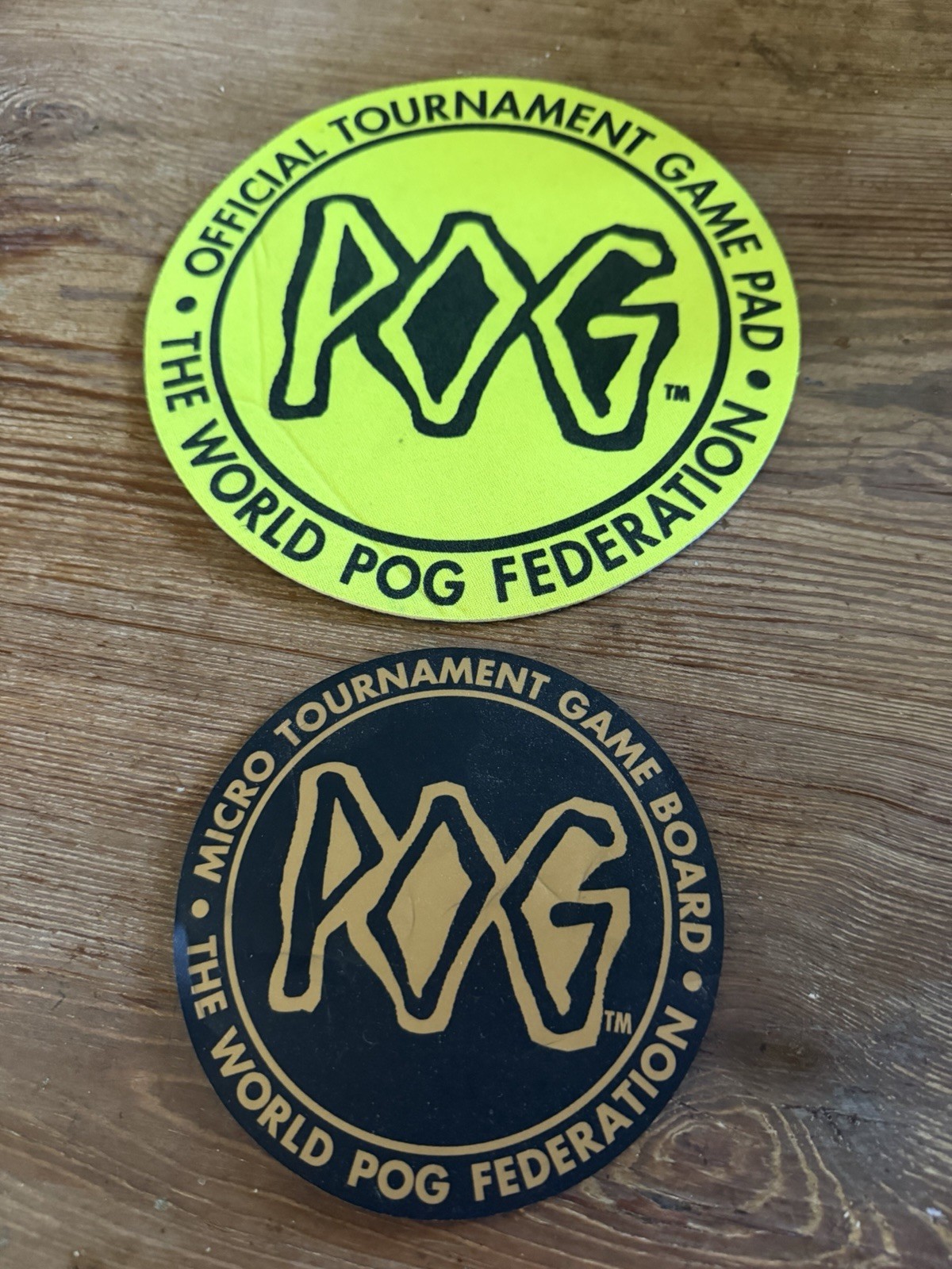 1990s Original 299 POGS & 10 Slammers/Game Boards/Notebook/Plastic storage box