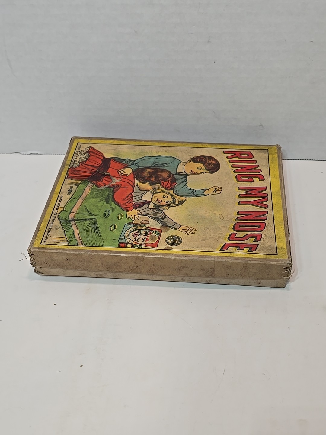 Antique Milton Bradley Ring My Nose Clown Ring Toss Game Complete with Rings
