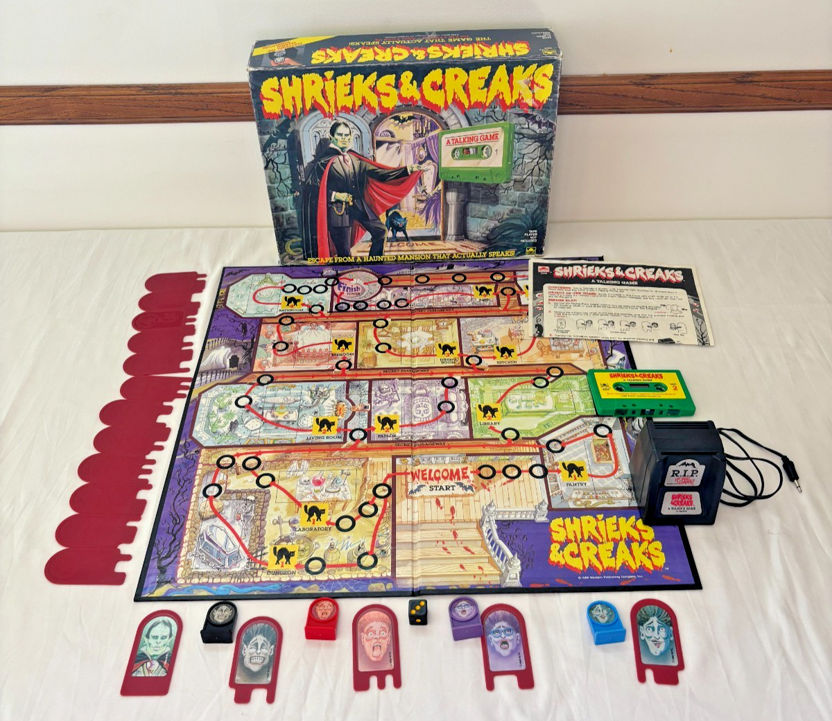Vintage Shrieks & Creaks Board Game | Golden | 1988 | 100% Complete | Used