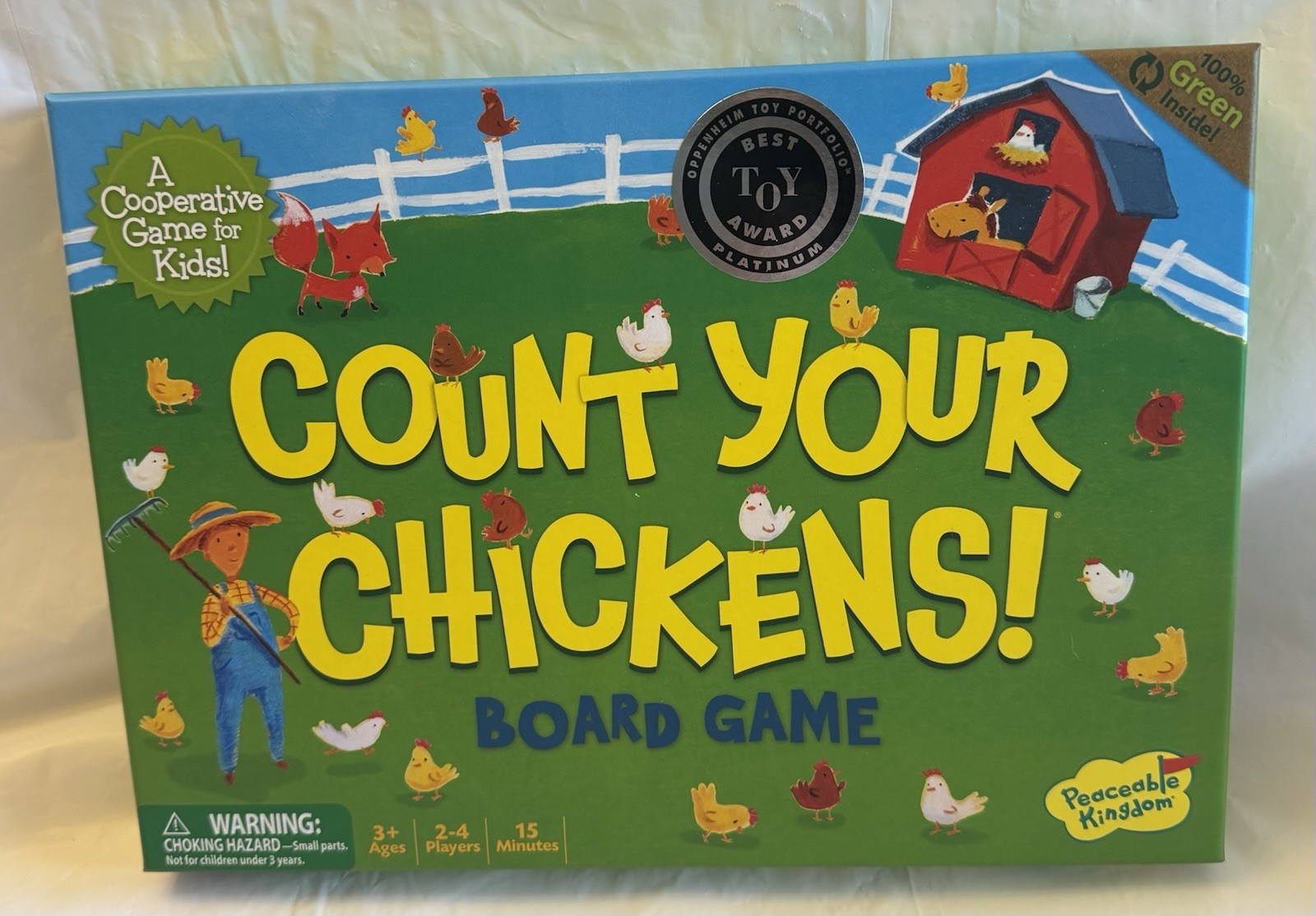 Peaceable Kingdom – Count Your Chickens Kid’s Board Game – Ages 3 years +