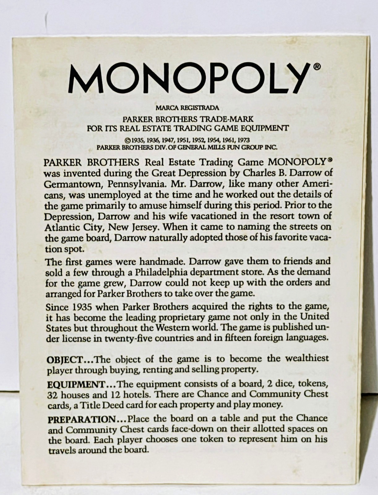 Monopoly – Parker Brothers – Board Game – Complete – Vintage 1994