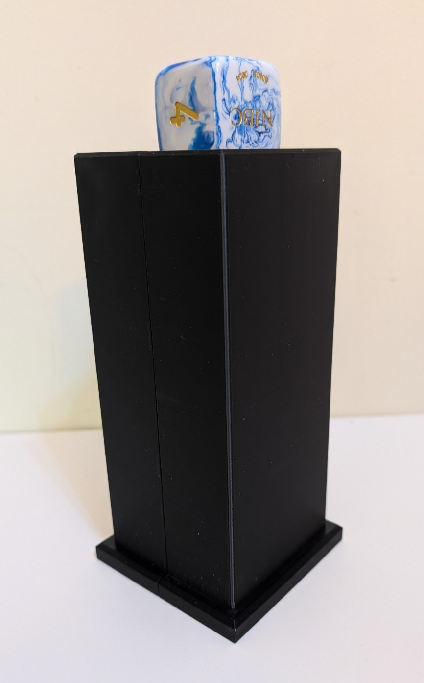 Cube-Tower™ Backgammon Doubling Cube Display & Storage Tower – Choose Color
