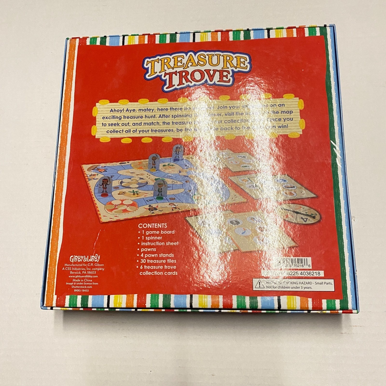Treasure Trove Gibby Libby Pirate Treasure Educational Board Game for Kids