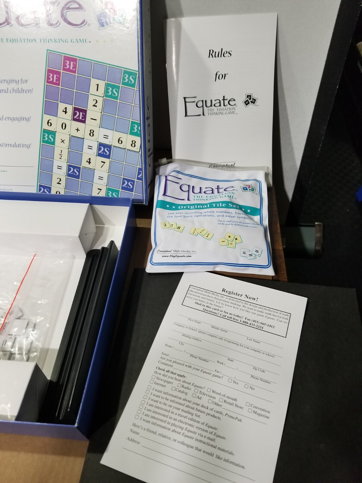 Equate The Equation Thinking Board Game Home Schoolers Teach Math Complete