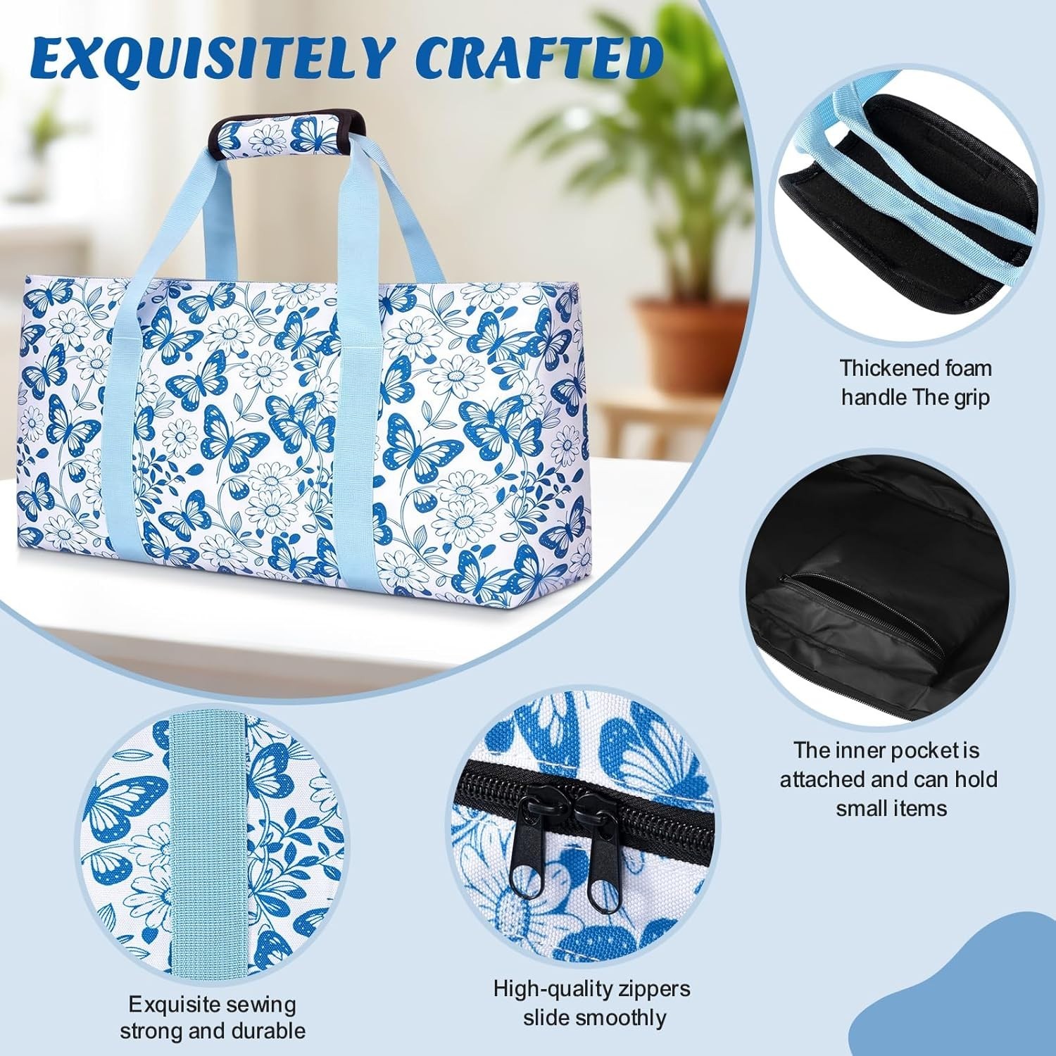 Mahjong Tile Bag, Mahjong Tote Bag Set-Duty Canvas Tote for American Tiles & …