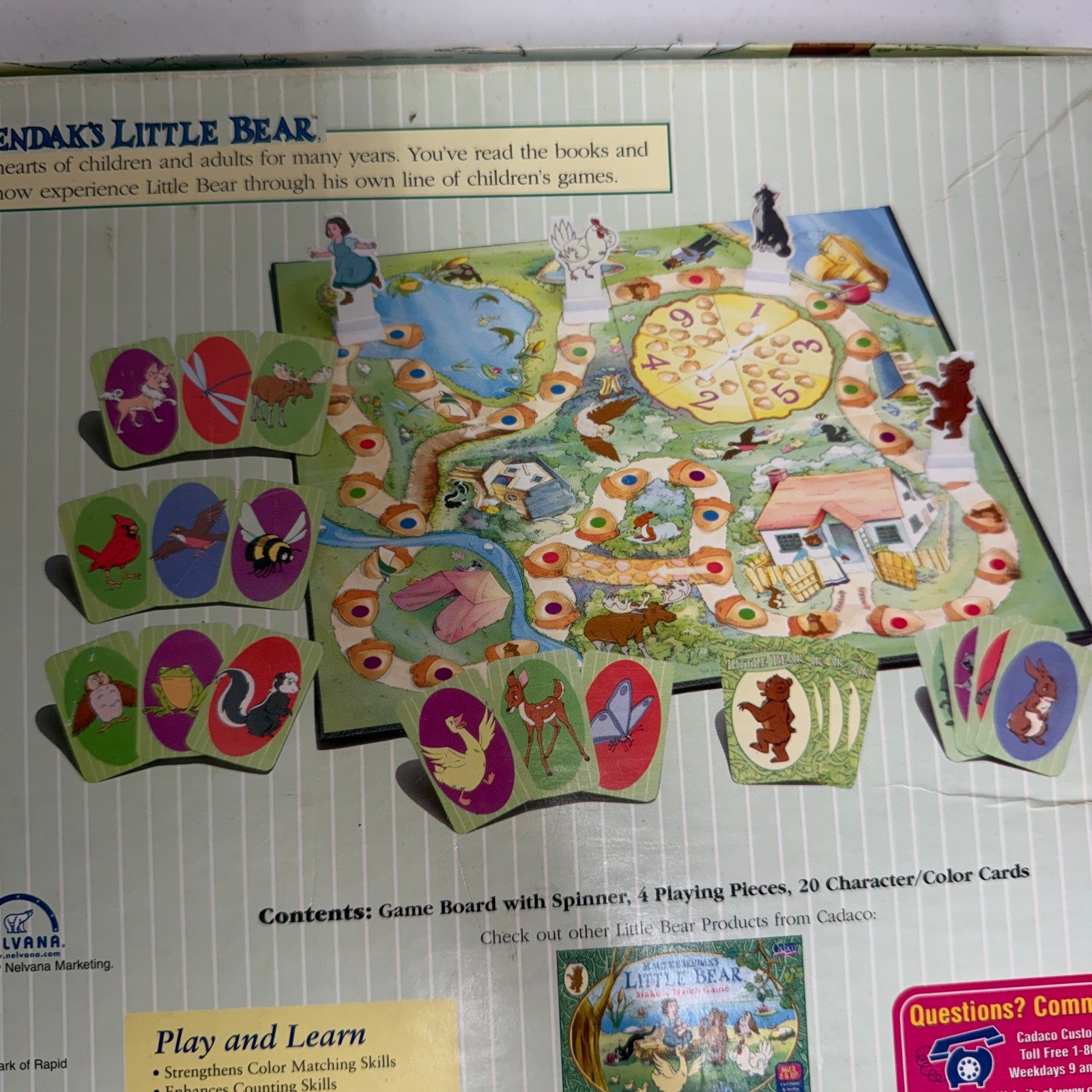 Little Bear Adventure Game Maurice Sendak 1999 Vintage Board Game Incomplete