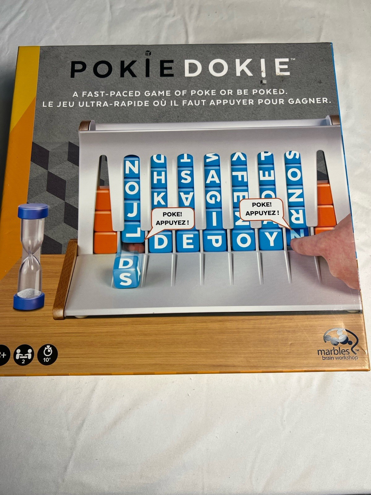 Marbles Brain Workshop Pokie Dokie Word Game with Timer, Letters, 2018